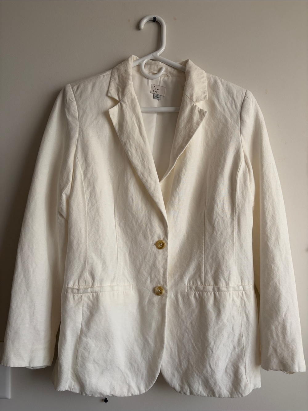 Cream Blazer - Size 10